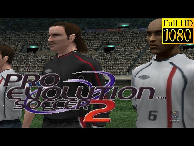Pro Evolution Soccer 2 | PS2 Gameplay | England V France Friendly | 1080P HD | PCSX2