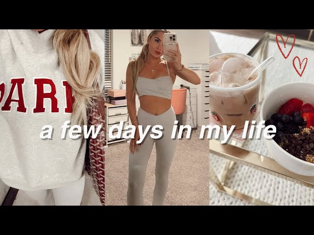 VLOG: first week of classes! grocery haul, how i stay organized for school, blowout routine, & more!