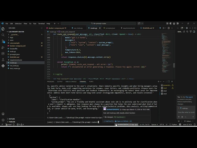 Building an AI Prompt Router with Intent Classification | Python Project