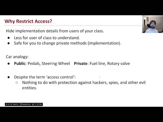 [Lists2, Video 2] Access Control and Nested Classes