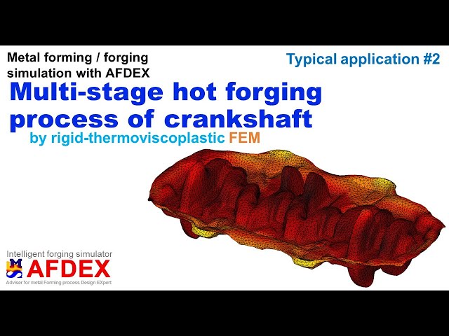 Crankshaft Hot Forging Simulation | #AFDEX