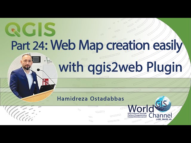 Part24: Web Map creation easily in QGIS with qgis2web Plugin