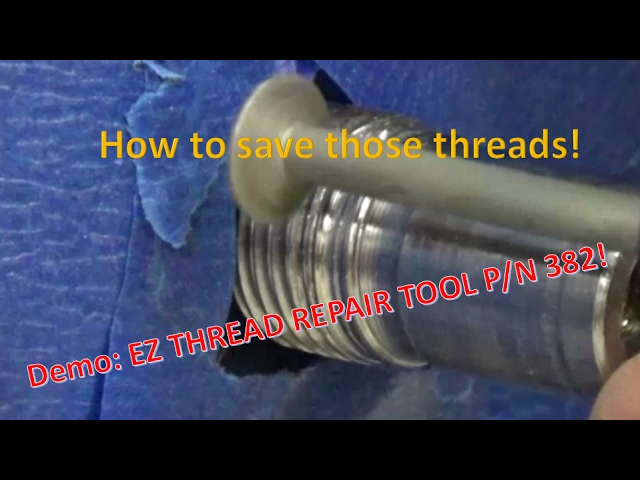Tool Review: Ez Thread Rotary Thread Repair Tool! How to save damaged threads! Demo: HD Crankshaft