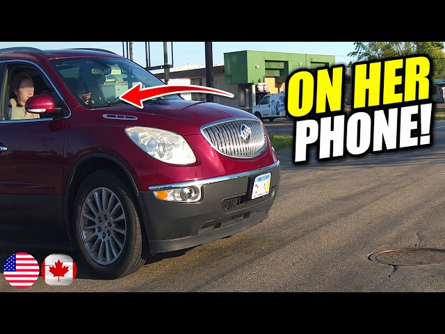 DISTRACTED AMAZON DRIVER CRASHES WHILE ON PHONE - 1032 | Driving Fails