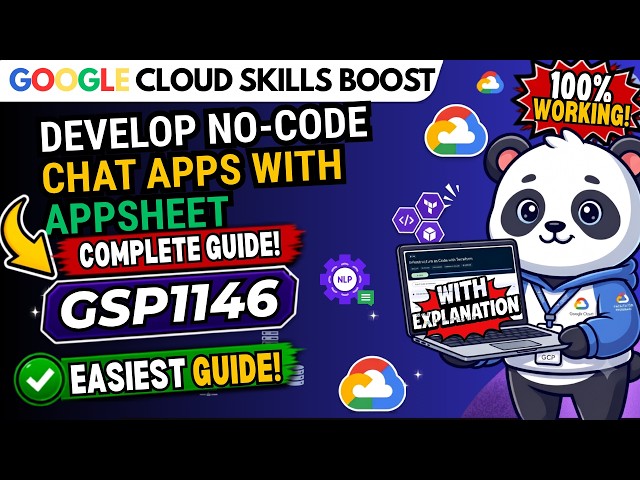 Develop No-Code Chat Apps with AppSheet #GSP1146 #qwiklabsarcade2026 | Lab Solution with Explanation