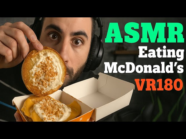 ASMR VR180 Comiendo McDonald’s 🍔🍟 Mukbang Inmersivo con Susurros Cercanos