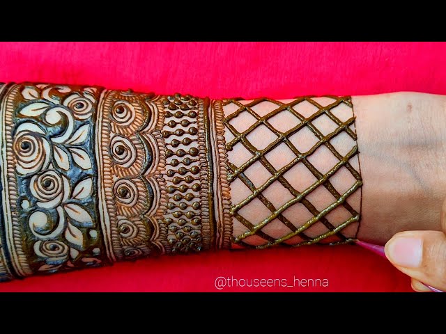 Latest Beautiful Elbow Length Bridal Henna Tutorial / Learn Heavy Dulhan Mehndi Design Step By Step
