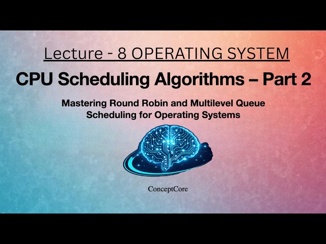 CPU Scheduling Algorithms – Round Robin & Multilevel Queue | Operating Systems | L-8