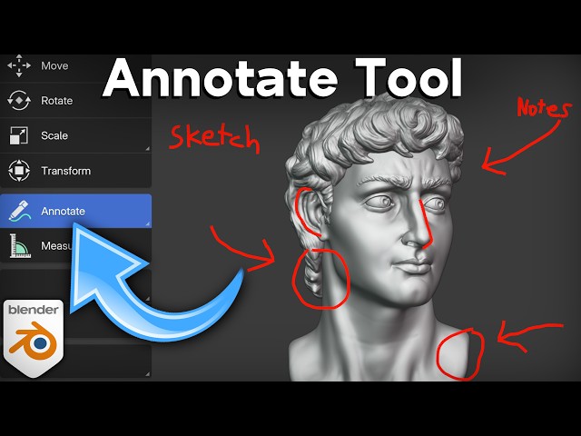 How to Use the Annotate Tool in Blender 🖊️