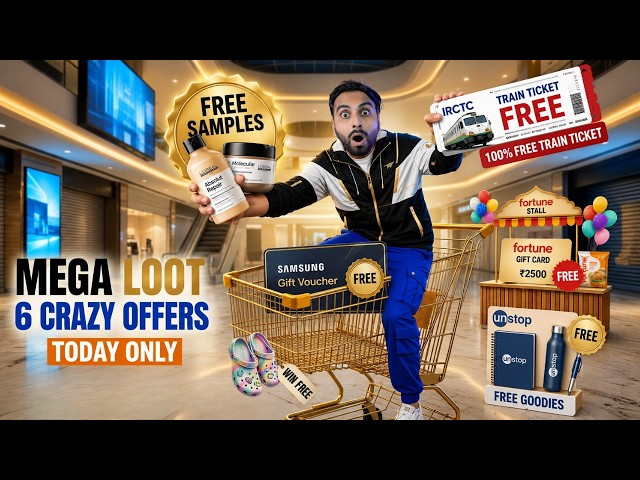 Loreal Totally FREE Sample | Irctc Rs.501 FREE Tickets | Unstop Freebies | Samsung Offer