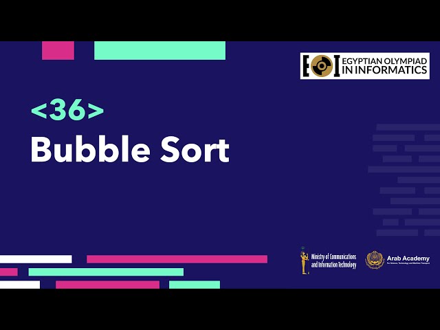 36- Bubble Sort