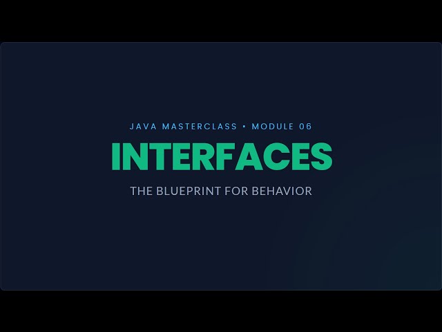 Java Interfaces Explained: The Ultimate Guide to "Code Contracts"