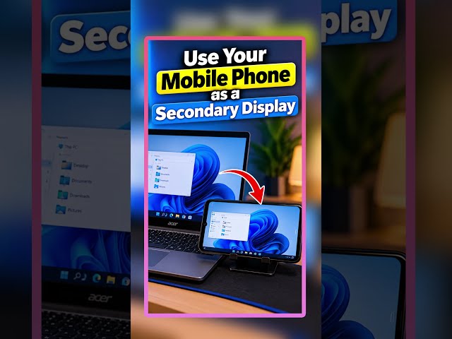 Use Your Phone as a Second Monitor! 📱💻 | Turn Android Phone into PC Display