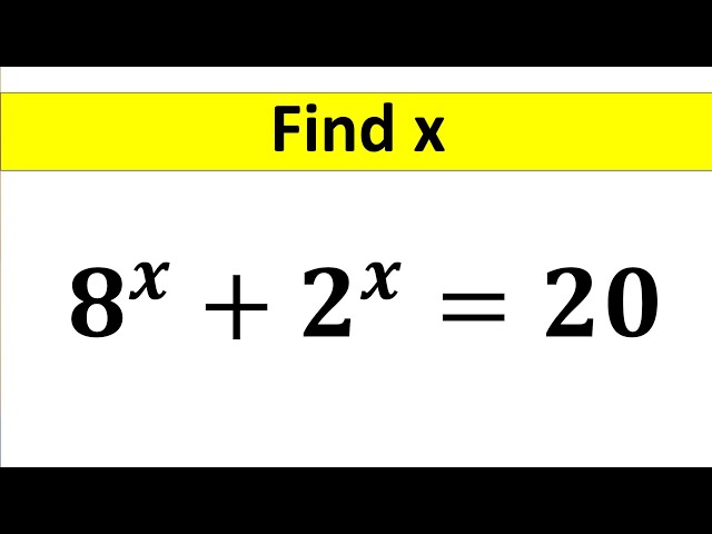 A Nice Algebra Math Problem || Math Olympiad || Find the Value of X | How to Solve @TheMathScholar23