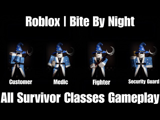 Roblox | Bite By Night | All Survivor Classes Gameplay