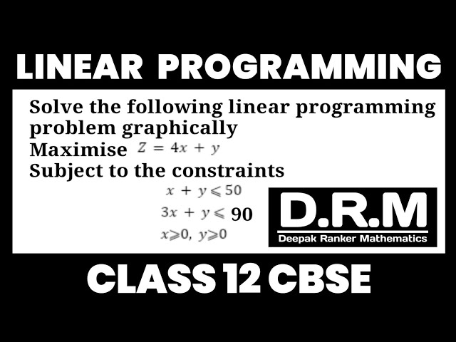 Solve the following linear programmingproblem graphically....Z = 4x + y Subject to the constraint.. 