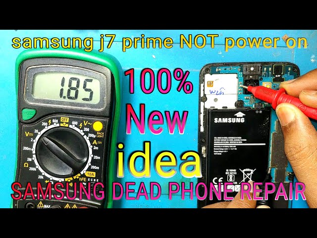 Samsung dead phone repair. Samsung J7 Prime 2 won't turn on fix.