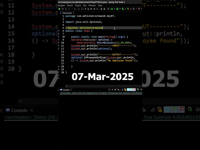 Day-66: How map() method of Optional work in Java #shorts #java