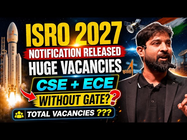 ISRO Recruitment 2026 🔥| BIG Changes in Selection Process | Complete details