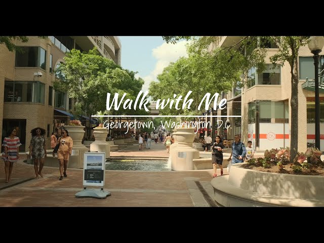 Hot summer day in Georgetown, Washington D.C. | 4K Walk