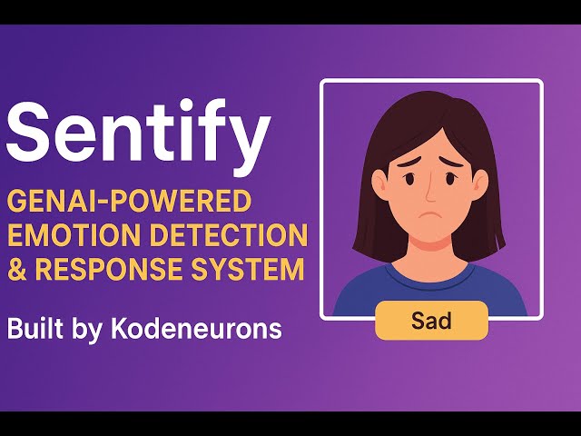 Sentify: AI-Based Emotion Detection and Activity Suggestion | Mini Project