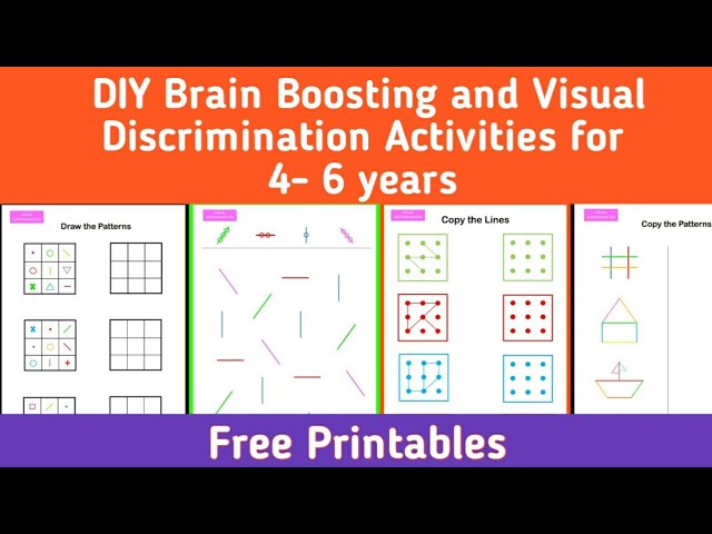 Brain Boosting Worksheets | Visual Discrimination Activities | DIY Worksheets for Kids | Part 1 |
