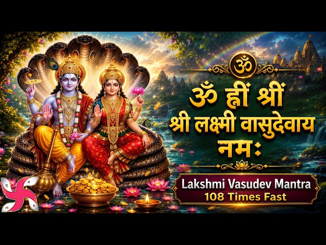 Lakshmi Vasudev Mantra: ॐ ह्रीं श्रीं श्री लक्ष्मी वासुदेवाय नमः