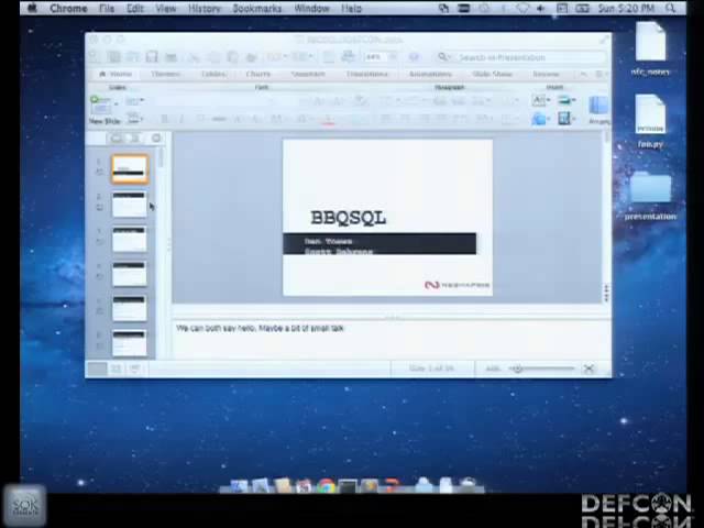 DEFCON 20  Rapid Blind SQL Injection Exploitation with BBQSQL