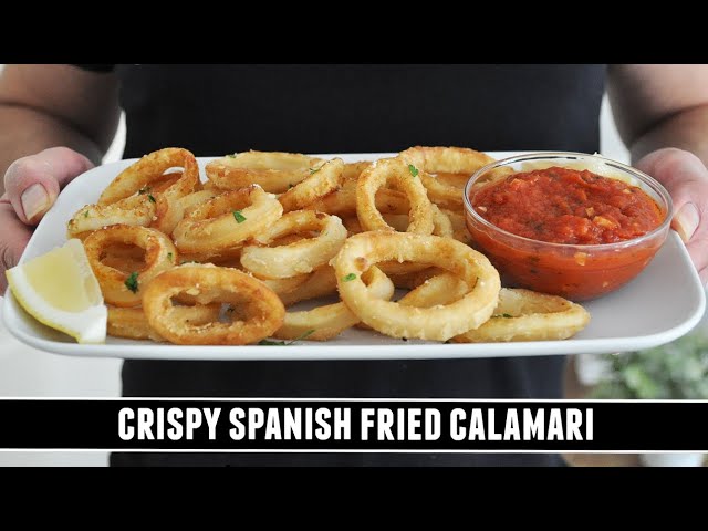 The Famous CRISPY Fried Calamari from Spain | Calamares a la Andaluza