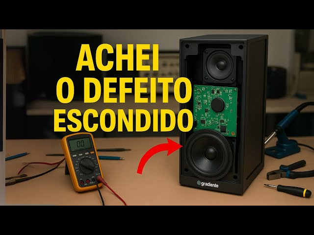CAIXA TORRE GRADIENTE GDB10M - não sai áudio, troca do circuito bluetooth -