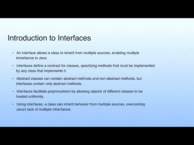 Introduction to Interfaces | Lecture 20: Interface-I