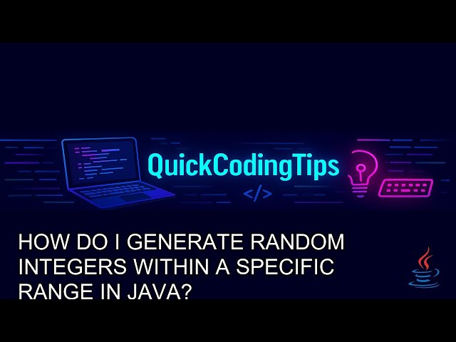 Java Tutorial: generate random integers within a specific range in Java