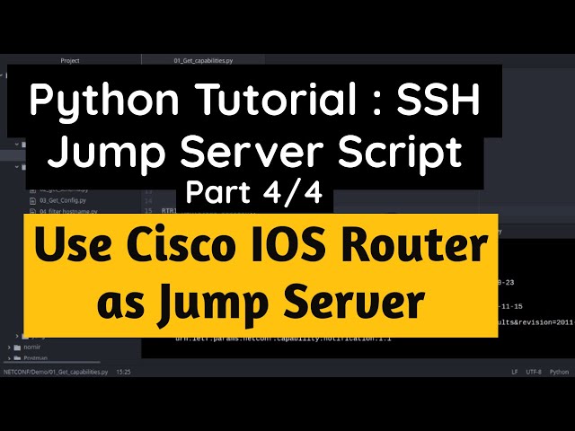 Python Tutorial :Execute Script from SSH Jumpserver Part 4/4: Use Cisco IOS as Jump Host