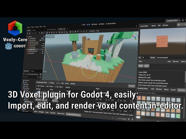 [Godot 4+] 3D Voxel plugin : Voxly-Core