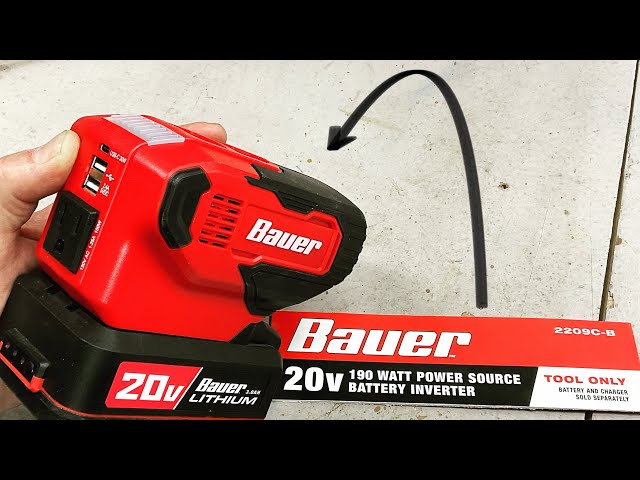 Honest Review of the All New Bauer 190 Watt Power Source Battery Inverter / What Can It Run?