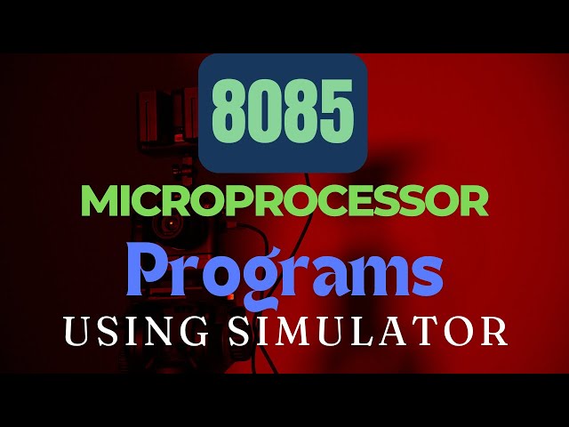 Module 1 Practical 4: 8085  – Shift Operations, Flag Manipulation & Bit Counting | Simulation