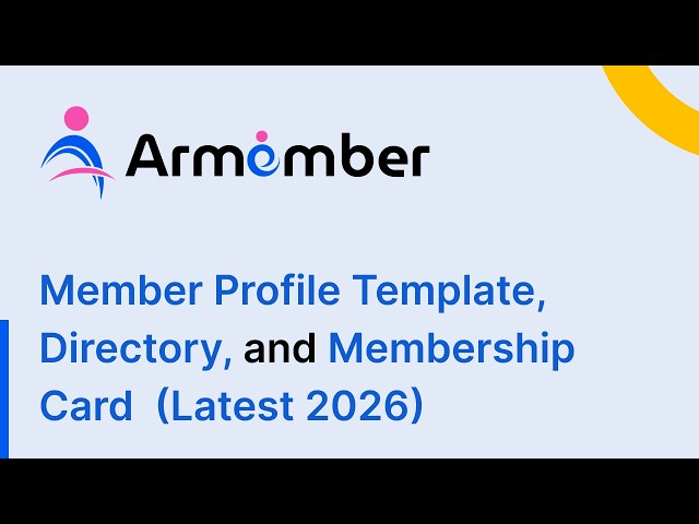 How to Customize Member Profile, Directory & Membership Card with ARMember Pro Plugin (Latest 2026)