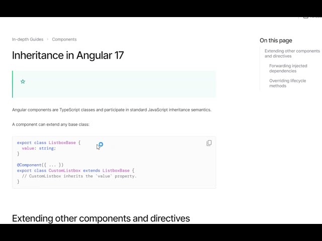 Angular 17 Tutorial | Angular 17 Component Inheritance | Extending other components and directives