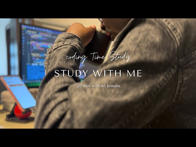 Serene 20-Minute Coding Session: Study with Me