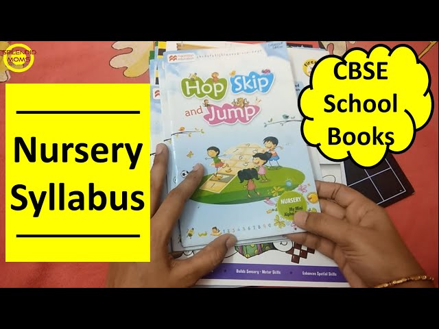 Nursery Syllabus ||  CBSE School Books