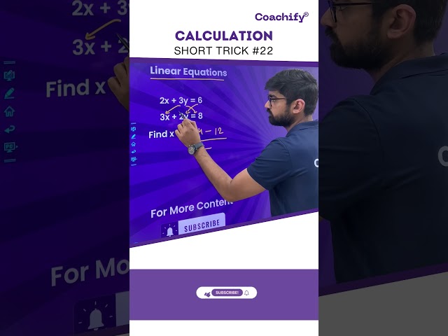 Maths Tricks | Linear Equation | Math | CAT Preparation | Quant | CAT 2024 Preparation | Coachify