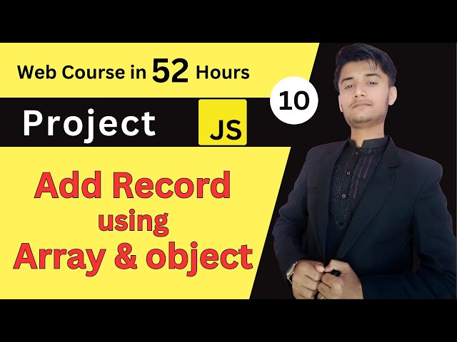 🔥Add Record System🔥 in JavaScript Tutorial |🔥 project# 5