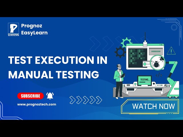 Manual Software Testing Tutorial  |  Test Execution in Manual Testing | Prognoz Technologies