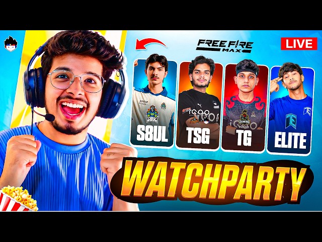 🔥 TSG vs NG vs ELITE  []  GRAND FINALS [] TSG JASH Watch Party LIVE 🇮🇳 IS BACK | FREE FIRE LIVE