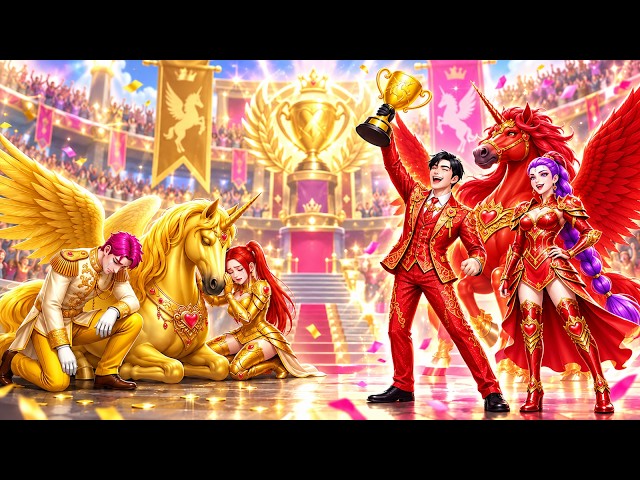 Golden Family VS Ruby Family ✨ RUMI’s Family Wins the Epic Magic Unicorn Racing Championship! 🦄🏆