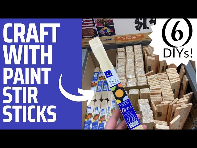 6 Creative Paint Stick DIYs - Crafts and Home Decor Projects