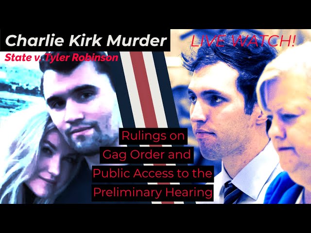 Tyler Robinson Court Hearing - Judge Graf Rules - Contempt of Gag Order - Close Preliminary Hearing