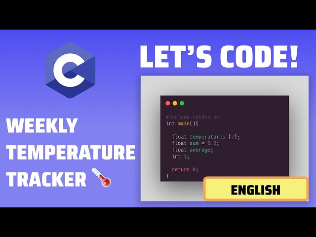 C Programming - Weekly Temperature Tracker with Arrays 🌡️