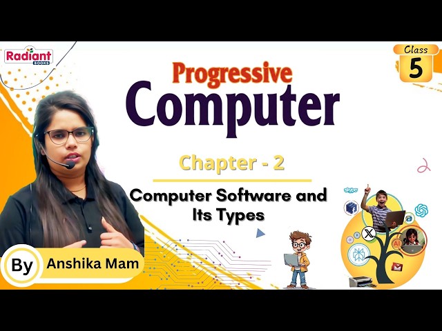 Computer Software and Its Types | Computer | Chapter - 2 | Class - 5 | By Anshika Mam Radiant Books