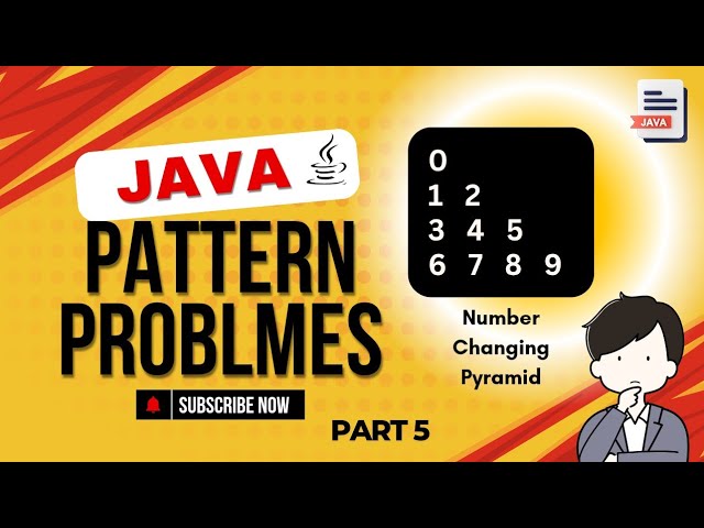 How to Make Number Changing Pyramid Pattern In Java (For Beginner) #techbywebcoder